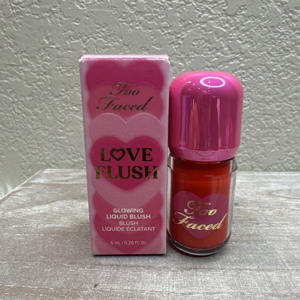 $18 🌙 Too Faced Love Flush Glowing Liquid Blush, Roses Are Red NEW